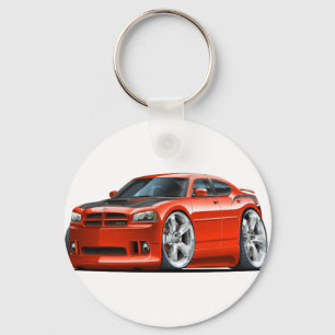 Dodge Charger Super Bee Red Car Key Ring