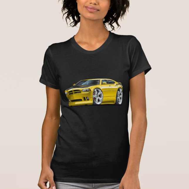 Dodge Charger Super Bee Yellow Car T-Shirt (Front)