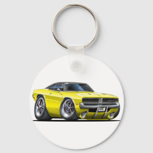 Dodge Charger Yellow Car Key Ring