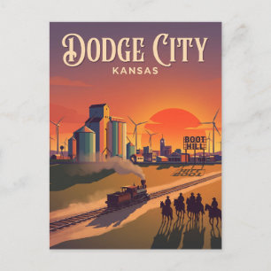 Dodge City Kansas Postcard