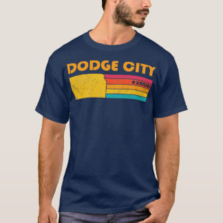 Dodge City Kansas Vintage Distressed Souvenir T-Shirt
