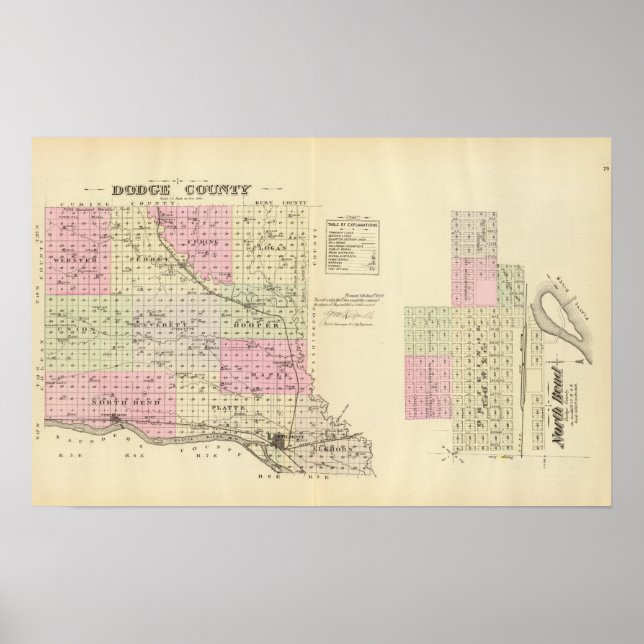 Dodge County, Nebraska Poster (Front)