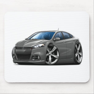 Dodge Dart Steel Grey-Black Grill Car Mouse Pad