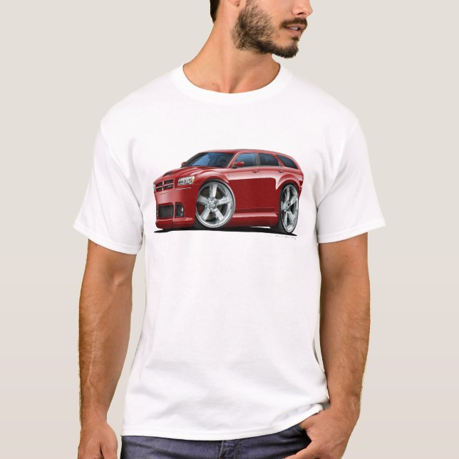Dodge Magnum Maroon Car T-Shirt (Front)