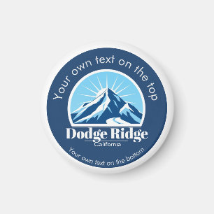 Dodge Ridge Mountain California ski resort Magnet