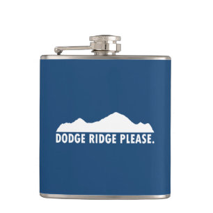 Dodge Ridge Please Hip Flask