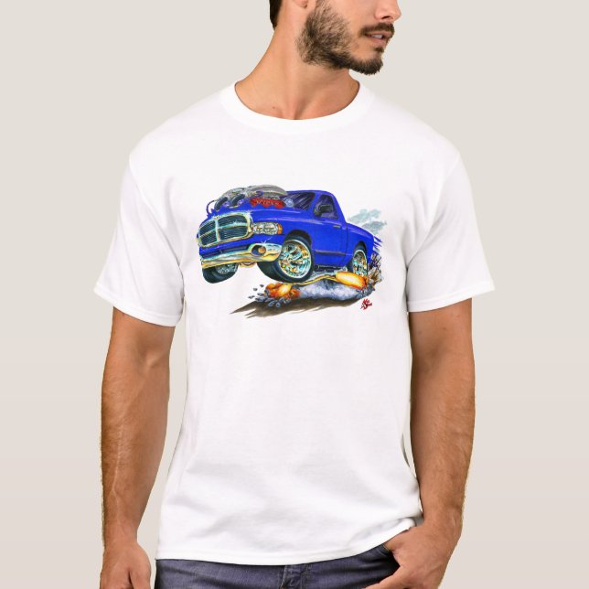 Dodge SRT10 Blue Truck T-Shirt (Front)