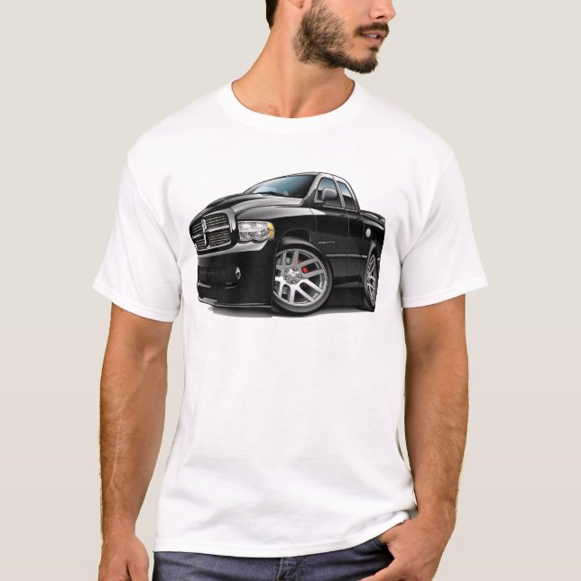 Dodge SRT10 Ram Dualcab Black T-Shirt (Front)