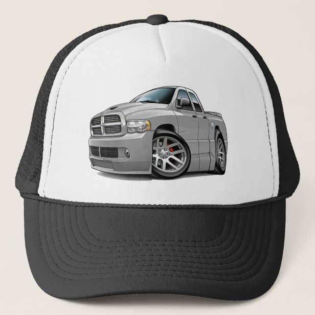 Dodge SRT10 Ram Dualcab Grey Trucker Hat (Front)