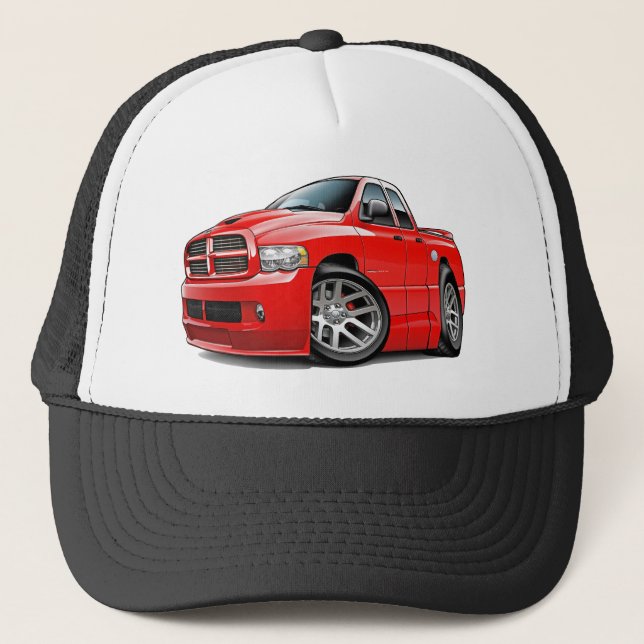 Dodge SRT10 Ram Dualcab Red Trucker Hat (Front)
