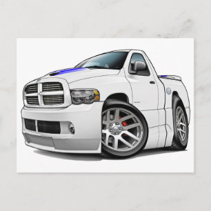 Dodge SRT10 Ram White Postcard