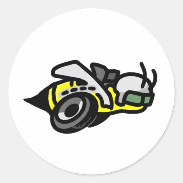 Dodge Super Bee Logo Classic Round Sticker (Front)