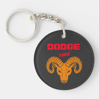 Dodge This Ram Aries Super Orange Sport Key Ring