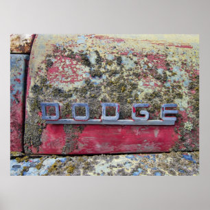 DODGE TRUCK HOOD EMBLEM  1947 POSTER