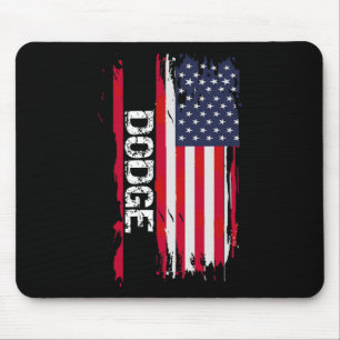 Dodge Usa Flag Mouse Pad
