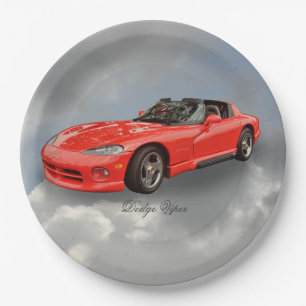 DODGE VIPER PAPER PLATE