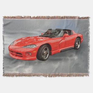 DODGE VIPER THROW BLANKET