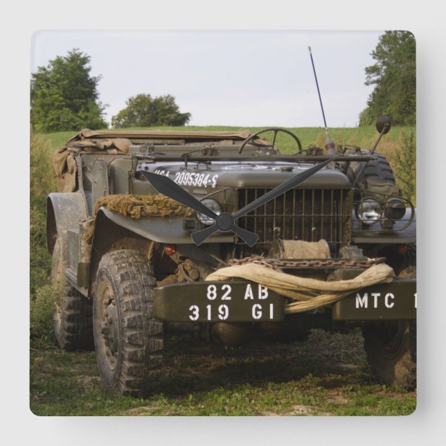 Dodge WC 57 Square Wall Clock (Front)