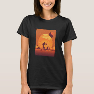 Dodgeball Champion Dad And Child Playing Dodgeball T-Shirt