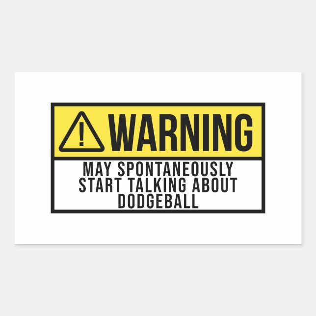 Dodgeball Gift - Dodgeball Lover Rectangular Sticker (Front)