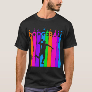 Dodgeball with Colourful Rainbow Bubbles T-Shirt