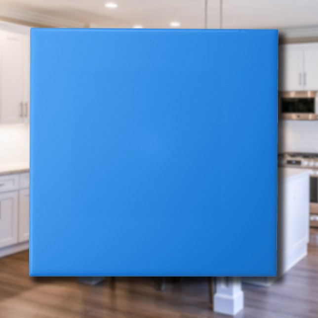 Dodger Blue Solid Colour | Classic | Elegant Ceramic Tile (Creator Uploaded)