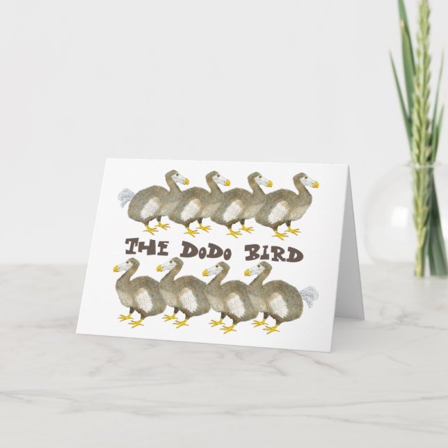 Dodo Bird Greeting Card (Front)
