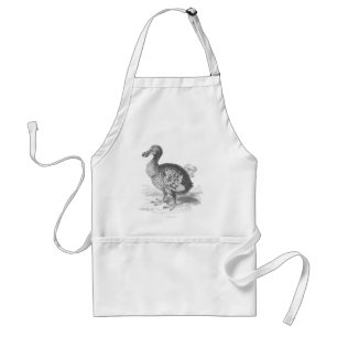 Dodo bird illustration standard apron