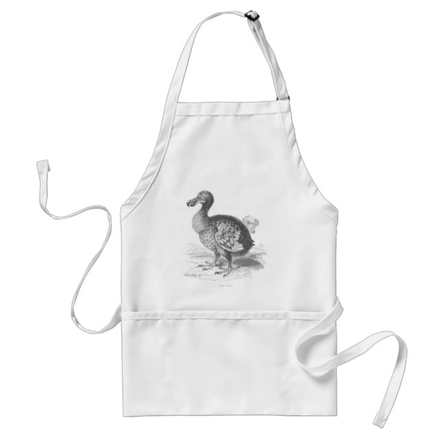 Dodo bird illustration standard apron (Front)