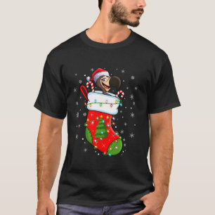 Dodo Bird In Christmas Socks Santa Lights Xmas  T-Shirt