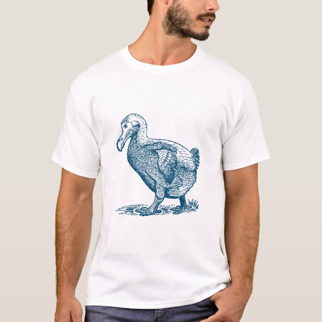 Dodo Bird - Ocean Blue T-Shirt (Front)