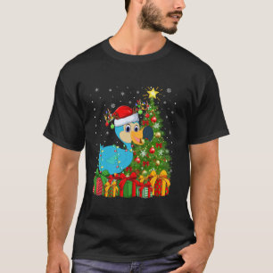 Dodo Bird Xmas Tree Lighting Santa Hat Dodo Christ T-Shirt