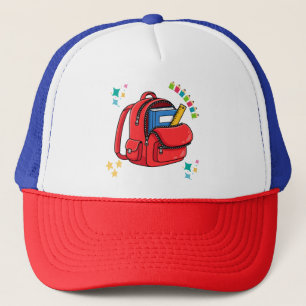 Dodo Craft Studio Welcome Back to School Backpack Trucker Hat