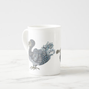 Dodo extinct bird  bone china mug