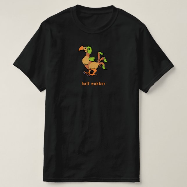 Dodo half wakker T-Shirt (Design Front)