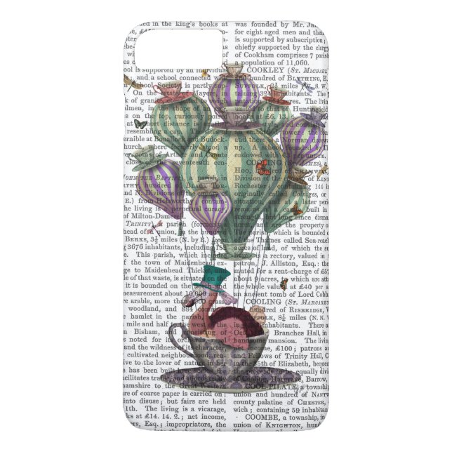 Dodo in Teacup with Dragonflies Case-Mate iPhone Case (Back)