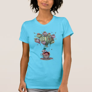 Dodo in Teacup with Dragonflies T-Shirt