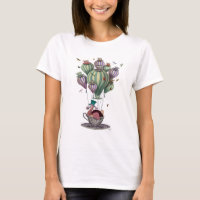Dodo in Teacup with Dragonflies
