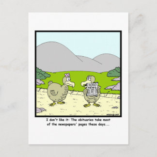Dodo News: Dodo cartoon Postcard