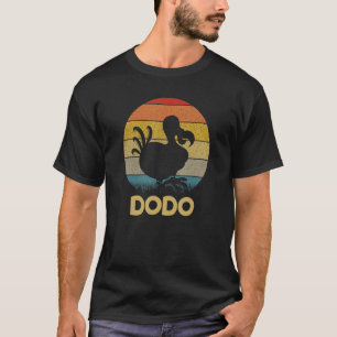 Dodo Retro Sunset Dodo Bird Silhouette Dodo Bird T-Shirt
