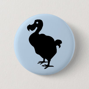 Dodo Silhouette 6 Cm Round Badge