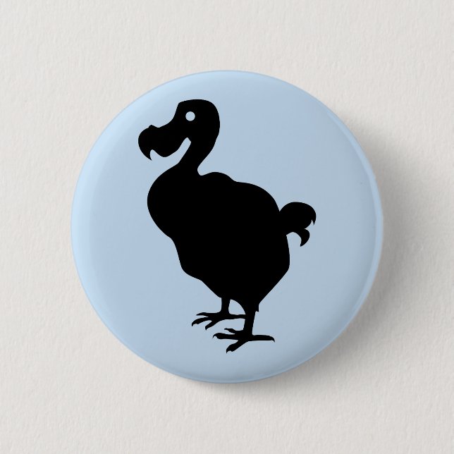 Dodo Silhouette 6 Cm Round Badge (Front)