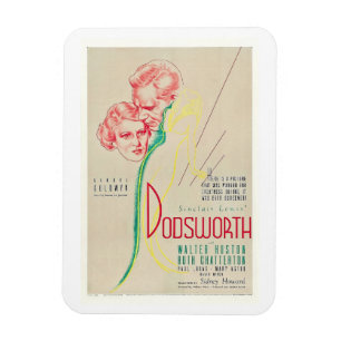 Dodsworth, Film, Movie, Advertising Vintage Style Magnet