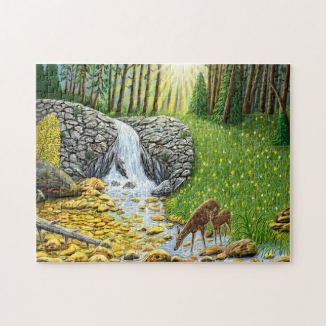 Doe and Fawn 252 PC Puzzle (Horizontal)