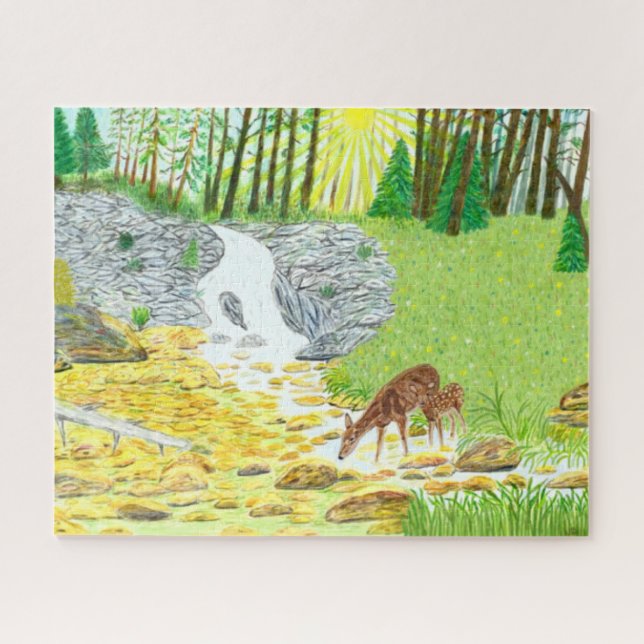 Doe and Fawn 520 PCs Puzzle (Horizontal)