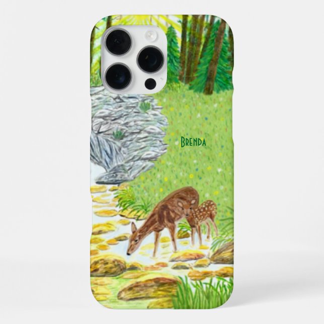 Doe and Fawn iPhone Case (Back)