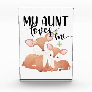 Doe and Fawn My Aunt Loves Me Photo Block