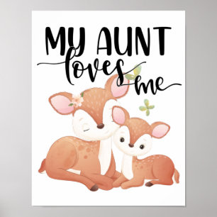 Doe and Fawn My Aunt Loves Me Poster