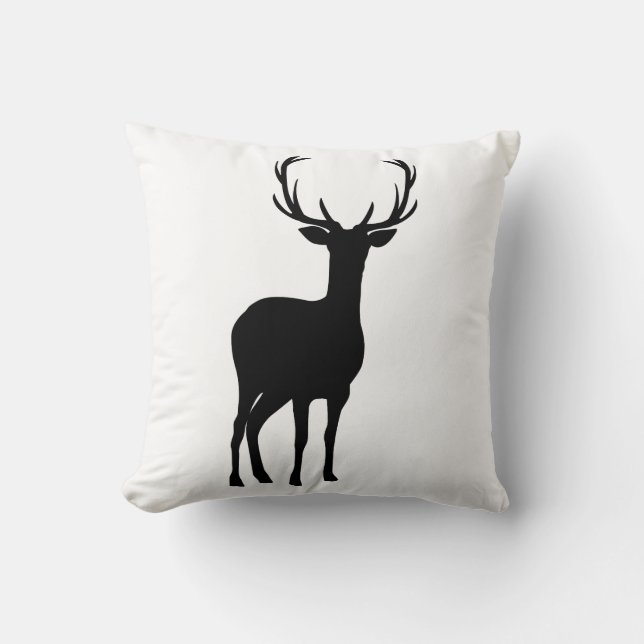 Doe Deer Rustic Country Farmhouse Minimal Cushion (Front)