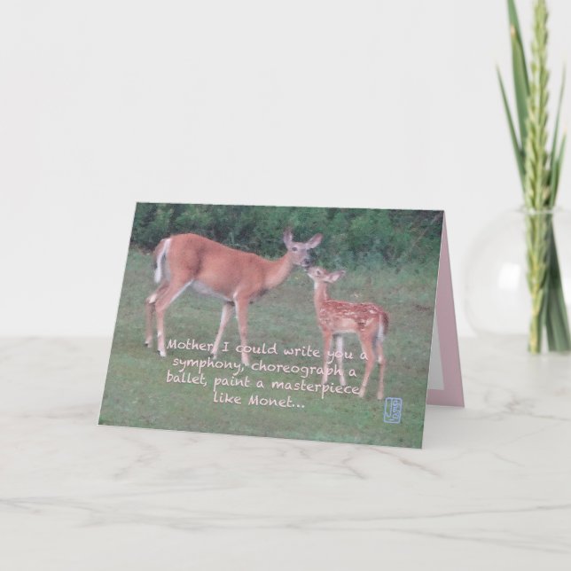 Doe & Fawn “Impressionist” Mother’s Day Card (Front)